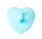 Preview: Kids button as heart out plastic in light blue 14 mm 0,55 inch
